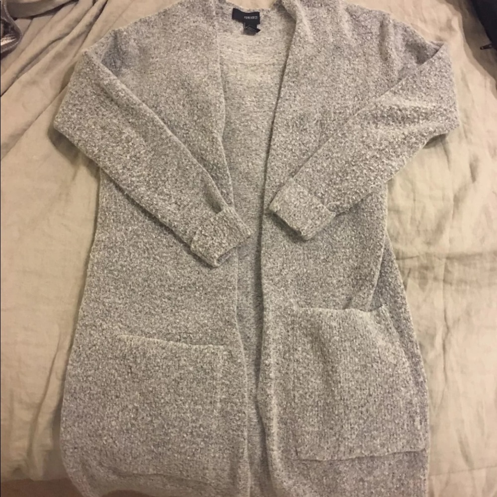 Long Gray Cardigan